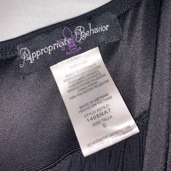 Appropriate Behavior Dress Satin Straps Sleeveless - Picture 9 of 9